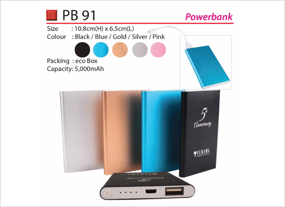 Powerbank 5,000mAh PB91