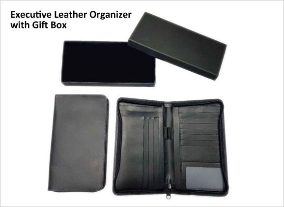 Executive Leather Organizer Portfolio