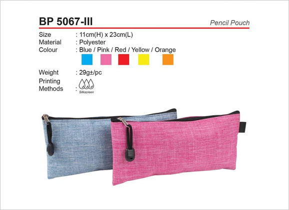 Polyester Zipper Pencil Pouch BP5067iii