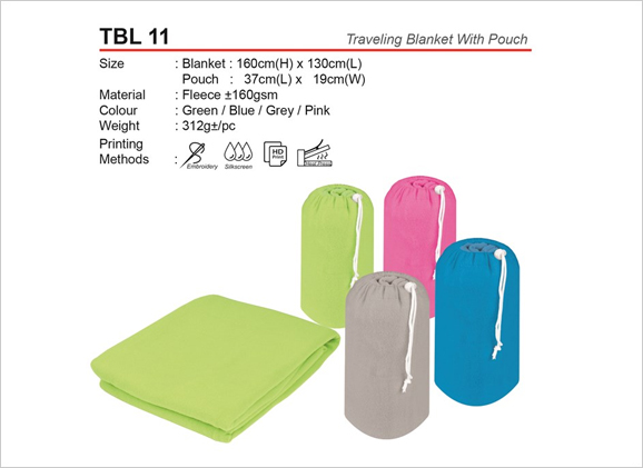 Traveling Blanked with Pouch TBL11