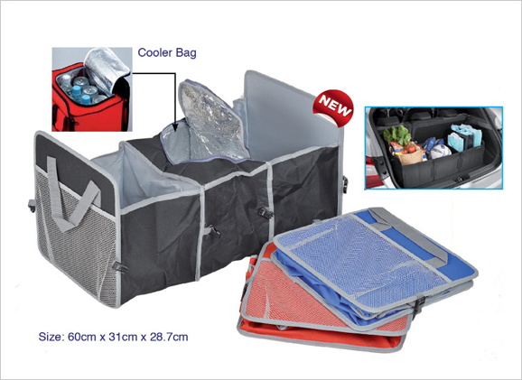 Car Boot Organizer with Cooler Bag