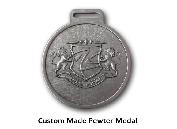 Custom Made Pewter Medal