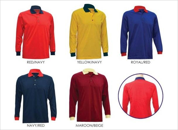 Unisex Long Sleeve Polo Shirt (CVC Single Jersey)