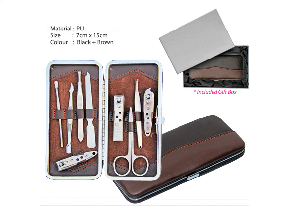 PU Manicure Set (9pcs)