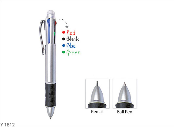 5 in 1 Ball Pen with Mechanical Pencil Y1812