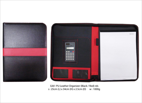 A4 PU Leather Organizer with Calculator & Notepad 3261