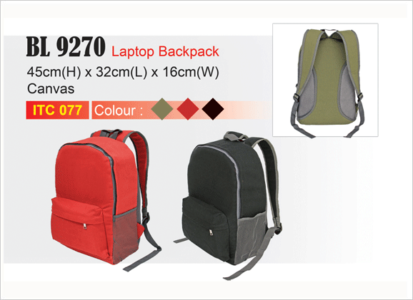 Canvas Laptop Backpack BL9270