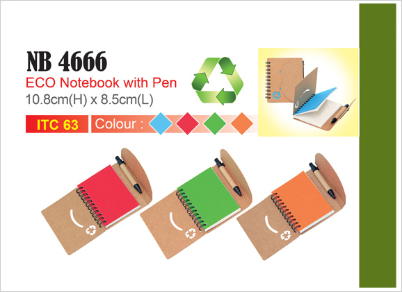 Eco Notebook with Pen NB4666