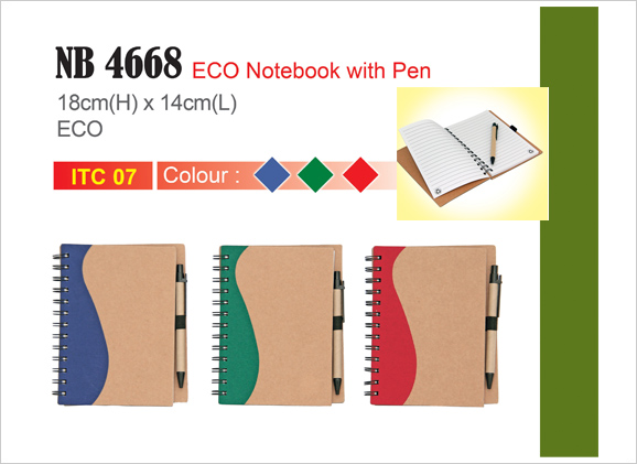 Eco Notebook with Pen NB4668