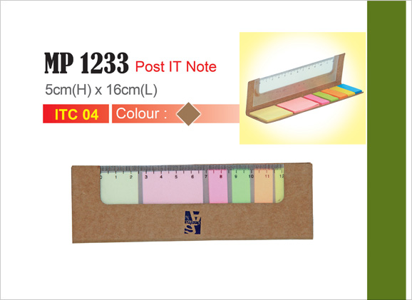 Post-It Note with Side Ruler MP1233