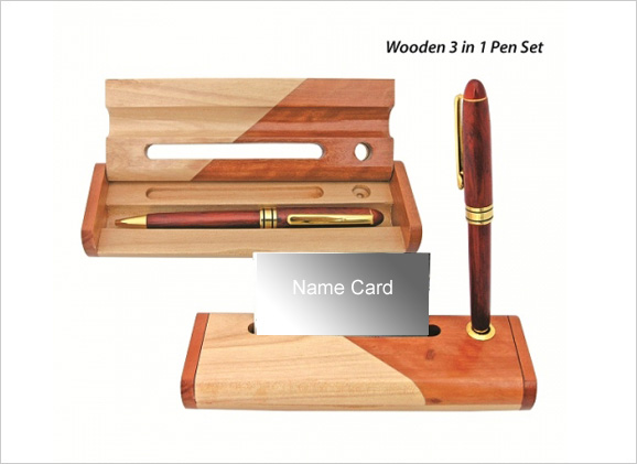 Wooden Pen Set W528