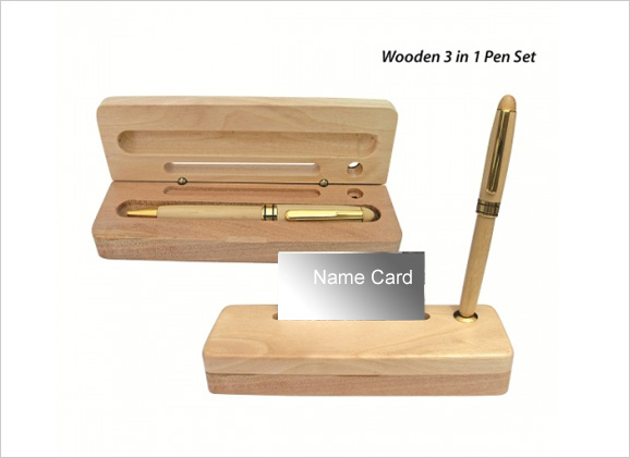 Wooden Pen Set W318