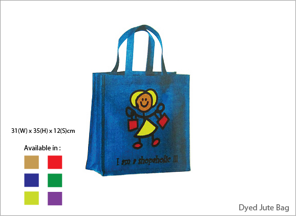 Dyed Coloured Jute Bag