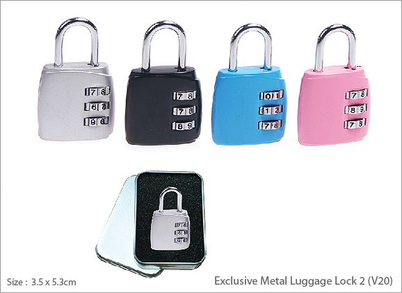 Exclusive Metal Luggage Lock