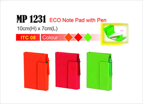 Eco Notepad with Pen MP1231