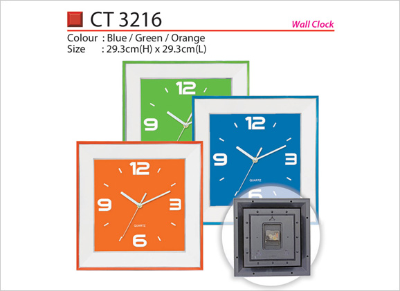 Plastic Wall Clock CT3216