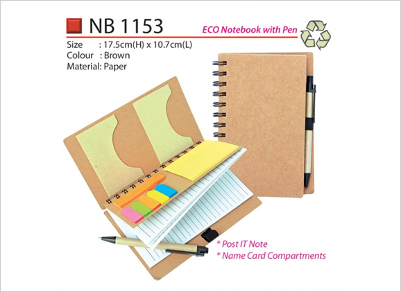 ECO Notebook with Pen NB1153