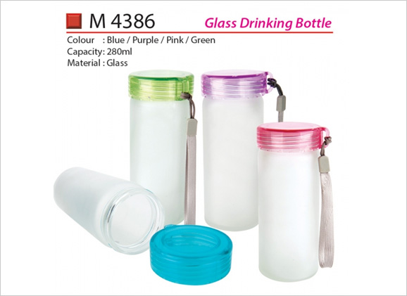 Glass Drinking Bottle M4386