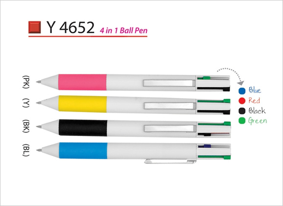 4 in 1 Ink Ball Pen Y4652