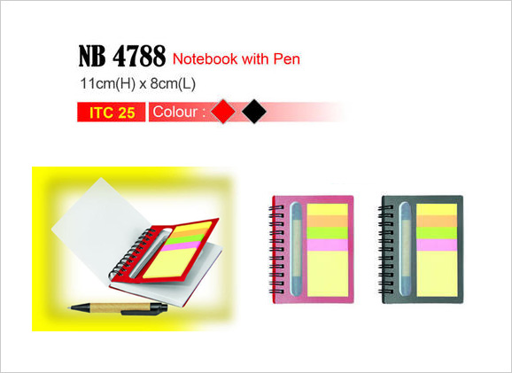 Notebook with Pen & Post-It Note NB4788