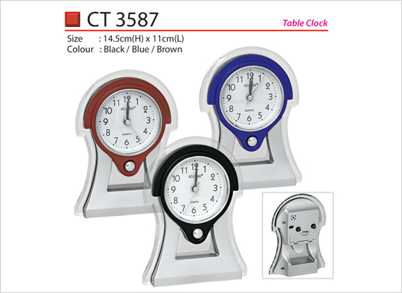 Plastic Table Clock CT3587