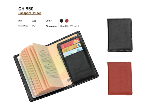 Elegant Passport Holder with Card Holder CH950