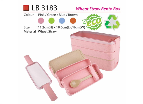 Wheat Straw Bento Box LB3183