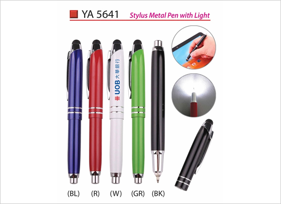 Stylus Metal Pen with Light YA5641