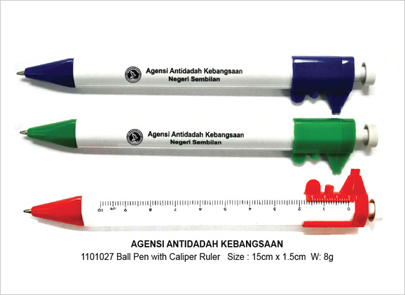 BALLPEN with CALIPER RULER - AGENSI ANTIDADAH KEBANGSAAN