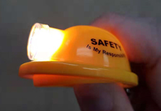 Safety Helmet Torchlight Keychain with Light Up