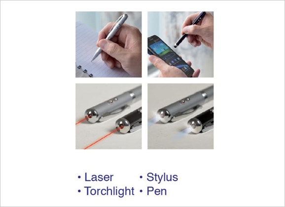 4 in 1 Laser Pointer Pen Features