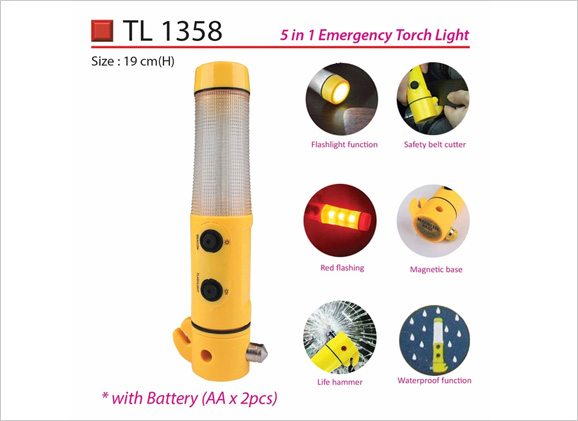 TL 1358 5 in 1 Emergency Torch Light